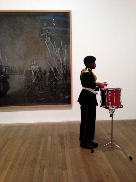 Adam Broomberg and Adam Broomberg and Oliver Chanarin, War Primer II: One Way Song at Tate Modern, 26 January 2015, photograph by Jessie Bond