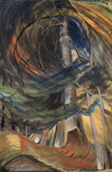 Emily Carr, Tree (spiralling upward), 1932-1933, oil on paper, 87.5 x 58.0 cm, 
Collection of the Vancouver Art Gallery, Emily Carr Trust, VAG 42.3.63, Photo: Trevor 
Mills, Vancouver Art Gallery 