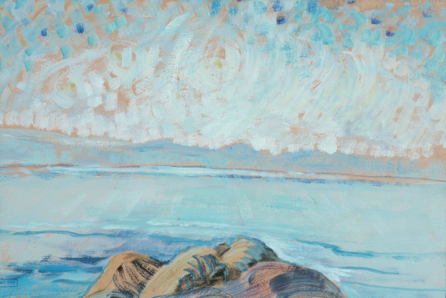 Emily Carr, Untitled (Seascape), 1935, oil on paper mounted on board, 26.5 x 40.5 cm, 
The Art Gallery of Greater Victoria